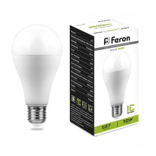 Лампа светодиодная Feron LB-130 Шар E27 30W 175-265V 4000K 38195