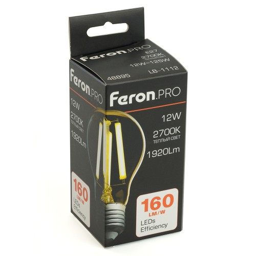 Лампа светодиодная Feron.PRO LB-1112 Шар E27 12W 175-265V 2700K 48895