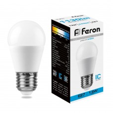 Лампа светодиодная Feron LB-950 Шарик E27 13W 175-265V 6400K 38106