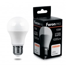 Лампа светодиодная Feron.PRO LB-1015 Шар E27 15W 2700K 38035