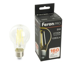 Лампа светодиодная Feron.PRO LB-1108 Шар E27 8W 175-265V 2700K 48892