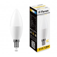 Лампа светодиодная Feron LB-970 Свеча E14 13W 175-265V 2700K 38107