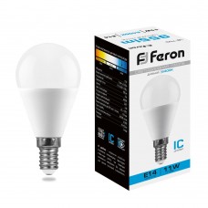 Лампа светодиодная Feron LB-750 Шарик E14 11W 175-265V 6400K 25948