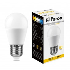 Лампа светодиодная Feron LB-750 Шарик E27 11W 175-265V 2700K 25949