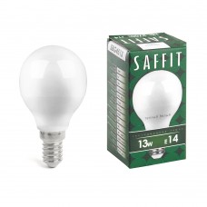 Лампа светодиодная SAFFIT SBG4513 Шарик E14 13W 230V 2700K 55157
