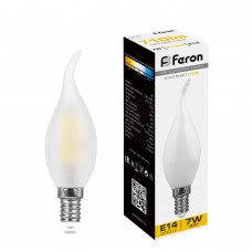 Лампа светодиодная Feron LB-67 Свеча на ветру E14 7W 230V 2700K 25786