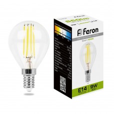 Лампа светодиодная Feron LB-509 Шарик E14 9W 230V 4000K 38002