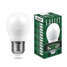 Лампа светодиодная SAFFIT SBG4509 Шарик E27 9W 230V 2700K 55082