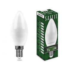 Лампа светодиодная SAFFIT SBC3707 Свеча E14 7W 230V 2700K 55030