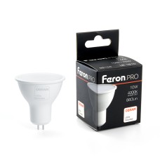 Лампа светодиодная Feron.PRO LB-1610 MR16 G5.3 10W 4000K 38159