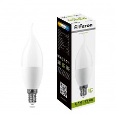 Лампа светодиодная Feron LB-770 Свеча на ветру E14 11W 175-265V 4000K 25940