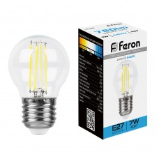 Лампа светодиодная Feron LB-52 Шарик E27 7W 230V 6400K 38222