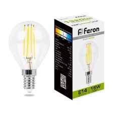 Лампа светодиодная Feron LB-515 Шарик E14 15W 230V 4000K 38250