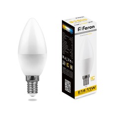 Лампа светодиодная Feron LB-770 Свеча E14 11W 175-265V 2700K 25941