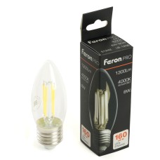 Лампа светодиодная Feron.PRO LB-1208 Свеча E27 8W 175-265V 4000K 51242