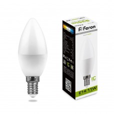 Лампа светодиодная Feron LB-770 Свеча E14 11W 175-265V 4000K 25942