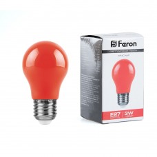 Лампа светодиодная Feron LB-375 E27 3W 230V красный 25924