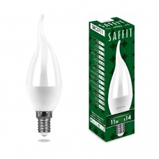 Лампа светодиодная SAFFIT SBC3711 Свеча на ветру E14 11W 230V 6400K 55174