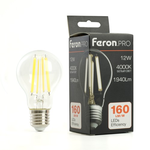 Лампа светодиодная Feron.PRO LB-1112 Шар E27 12W 175-265V 4000K 48896