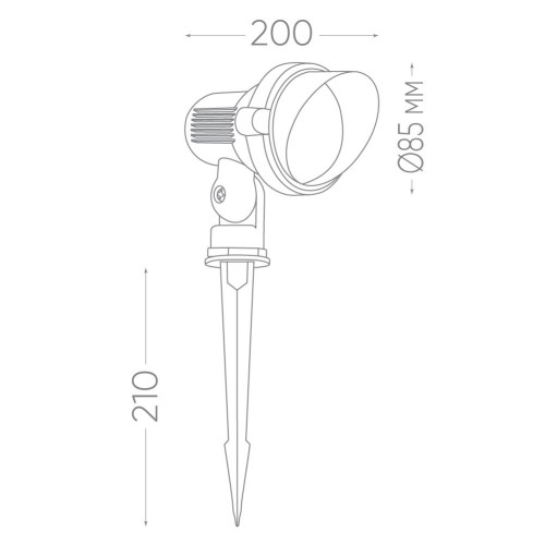 Светодиодный светильник тротуарный (грунтовый) Feron SP2704 3W 6400K 85-265V IP65 32126