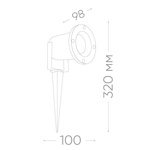 Светодиодный светильник тротуарный (грунтовый) Feron SP3735 7W 4000K 230V IP65 11859