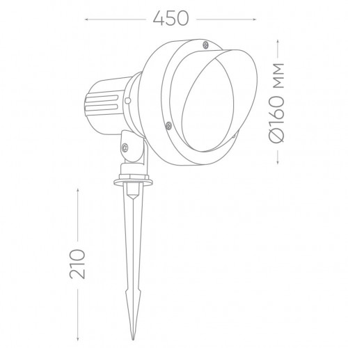 Светодиодный светильник тротуарный (грунтовый) Feron SP2706 12W RGB 85-265V IP65 32133