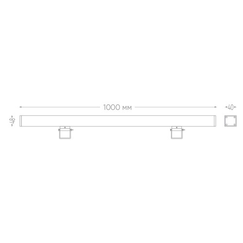 Светодиодный линейный прожектор Feron LL-889 18W 2700K 85-265V IP65 32155