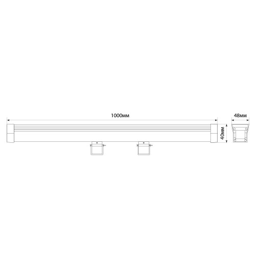 Светодиодный линейный прожектор с DMX Feron LL-892 18W RGB DC24V IP65 32258