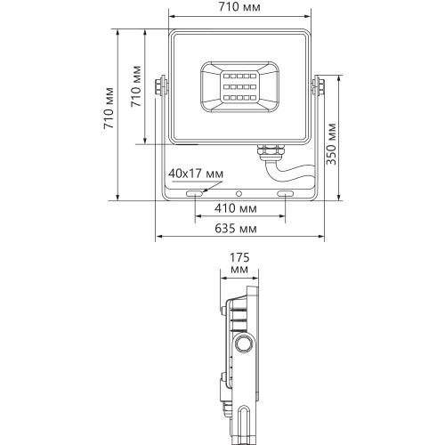 Светодиодный прожектор Feron LL-930 IP65 1000W 6400K 41159