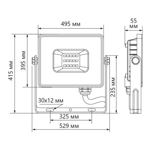 Светодиодный прожектор Feron LL-926 IP65 300W 6400K 29501