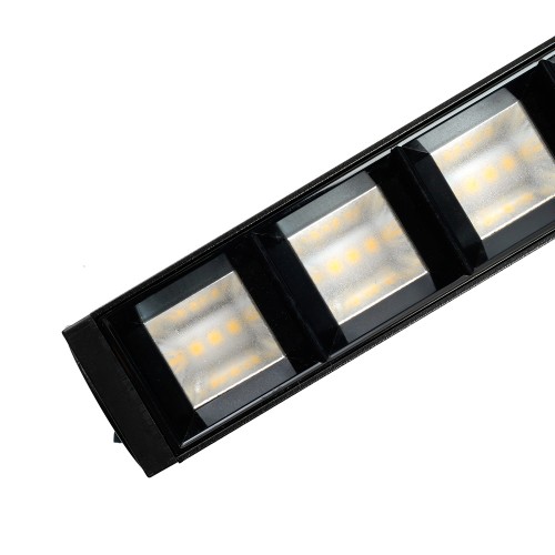 Светодиодный светильник Feron AL131 трековый однофазный на шинопровод 30W 4000K 60 градусов черный серия LensFold Артикул 48378