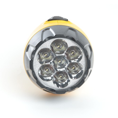 Фонарь аккумуляторный, 7 LED DC (свинцово-кислотная батарея), желтый, TH2294 (TH93B) 12652