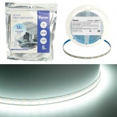 Светодиодная LED лента Feron LS617, 240SMD(2835)/м 19Вт/м 12V 5000*10*1.22мм 6500К, IP20 Артикул 48828