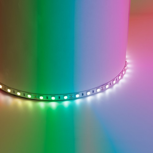 Светодиодная LED лента Feron LS606, 60SMD(5050)/m 14.4W/m 12V 5m RGB c адаптером с вилкой, контроллером с пультом в комплекте Артикул 27706