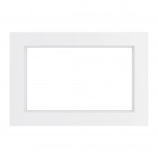 Рамка 2-местная (без перемычки), стекло, STEKKER, GFR00-7012-01, серия Катрин, белый 39566