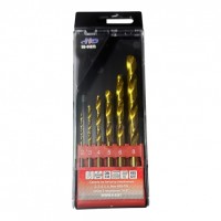Сверла по металлу спиральные 2, 3, 4, 5, 6, 8мм HSS-TiN, набор 6 предметов "H-D"