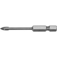 Сверло по плитке и стеклу перьевое с хвостовиком HEX 4.0x60мм "Sthor"