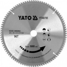 Диск пильный по дереву 305/30 96T с твердосплавными напайками "Yato"
