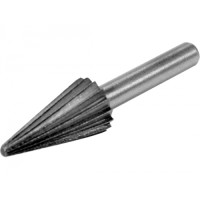 Шарошка металлическая коническая заостренная 13х25x55мм для обработки металла "H-D"
