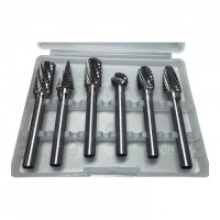 Шарошки металлические для обработки металла 10мм, набор 6 предметов "H-D"