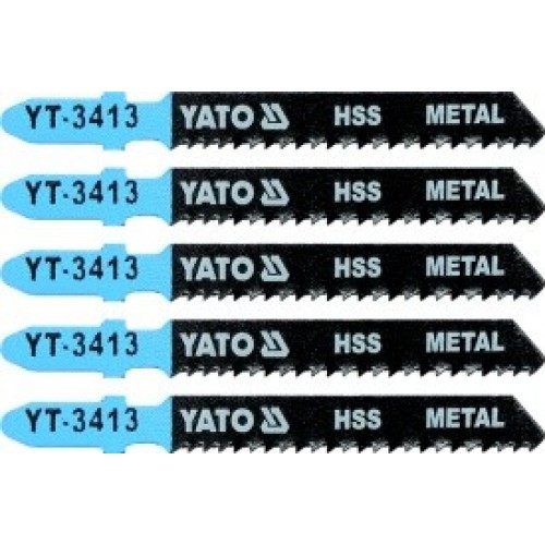 Полотна для электролобзика по металлу 50x75x1,0мм 12TPI (5шт) "Yato"