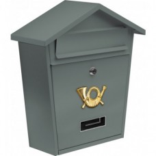 Ящик металлический почтовый 380х320х105мм серый "Vorel"