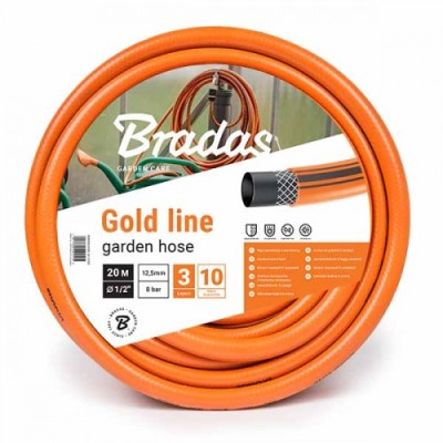 Шланг поливочный GOLD LINE 3/4" 20м "Bradas", Италия