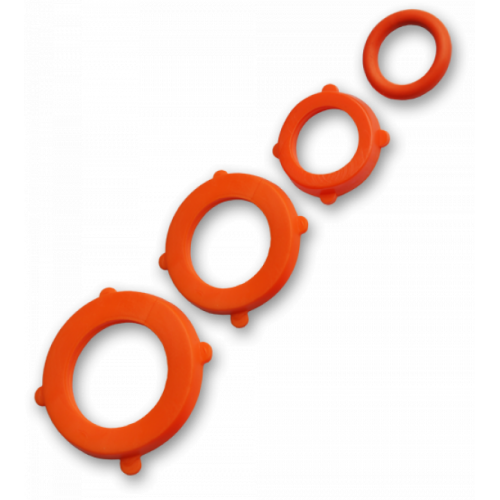 Кольца уплотнительные резиновые, плоские 1/2", 3/4", 1" и круглое кольцо (наб. 24пр.) "Bradas"