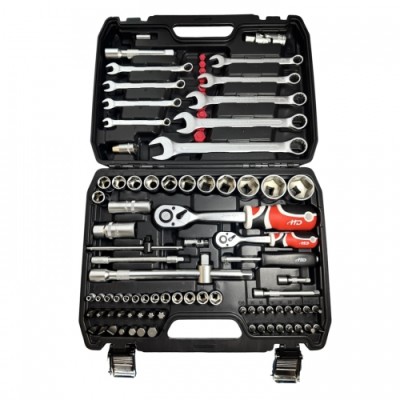 Набор инструментов 1/2", 1/4" (82пр.) CrV + 10 магнитных вставок "H-D" + Сумка брендированная