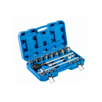 Набор инструмента 3/4" 19-50мм (21пр.) CrV "Hoegert" Набор инструмента 3/4" 19-50мм (21пр.) CrV "Hoegert"