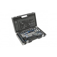 Набор инструмента 1/2", 1/4" (60пр.) SPLINE CrV "Hoegert" Набор инструмента 1/2", 1/4" (60пр.) SPLINE CrV "Hoegert"