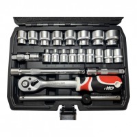 Набор инструментов 3/8" (22пр.) CrV "H-D"