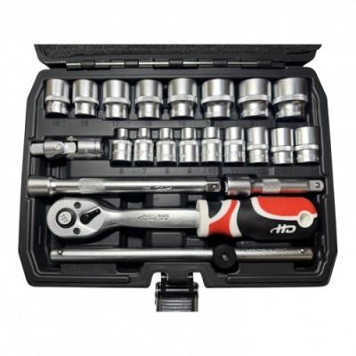 Набор инструментов 3/8" (22пр.) CrV "H-D"