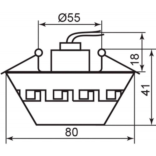 Светильник потолочный,JCD 35W 230V G9 прозрачный,хром, CD2717 28171